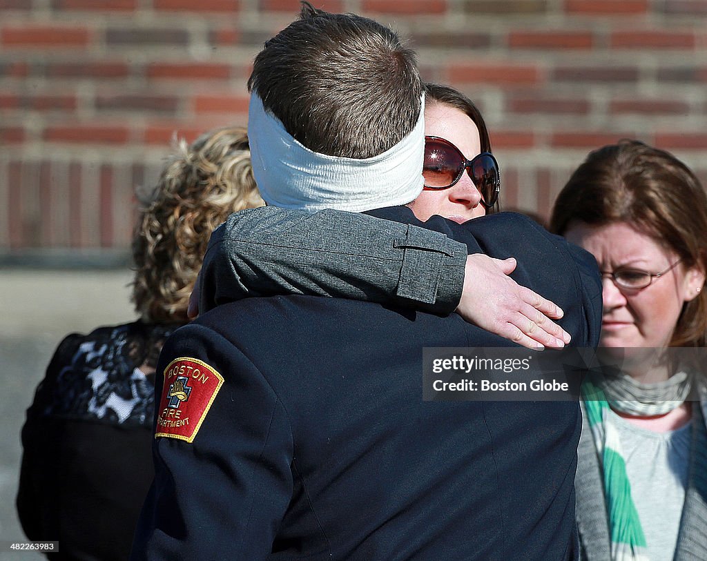 Boston Firefighter Michael R. Kennedy Mourned At Wake