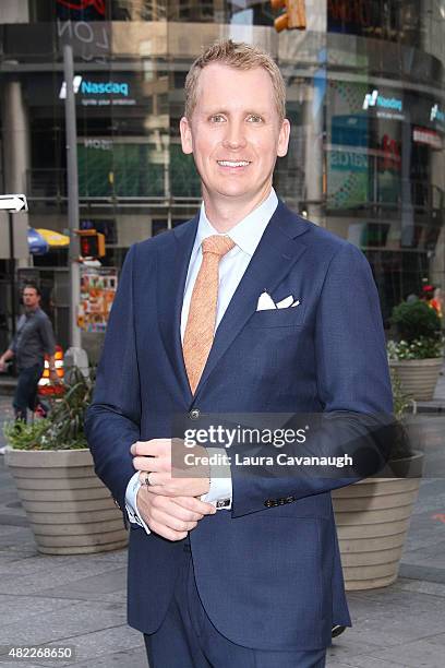 Andrew Greenwell attends "Million Dollar Listing San Francisco" Rings The Nasdaq Stock Market Opening Bell at NASDAQ MarketSite on July 29, 2015 in...