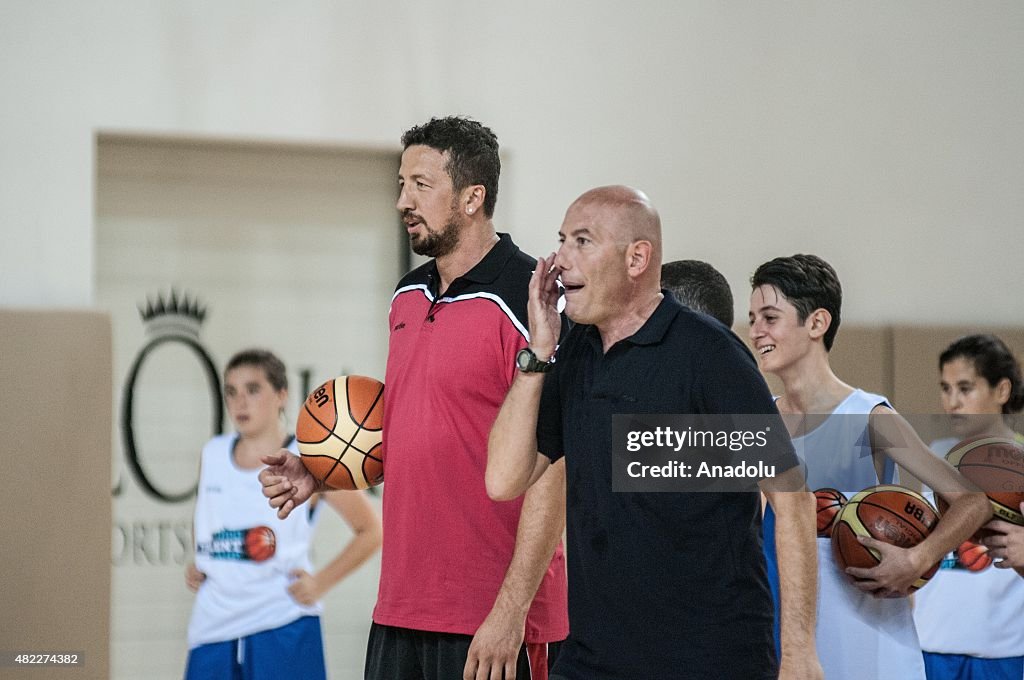 NBA player Hidayet Turkoglu in Antalya