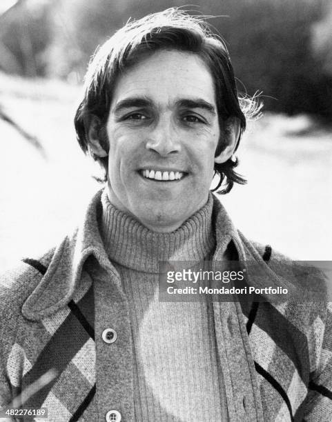 Portrait of Italian actor and singer Fabio Testi. Rome, 1974