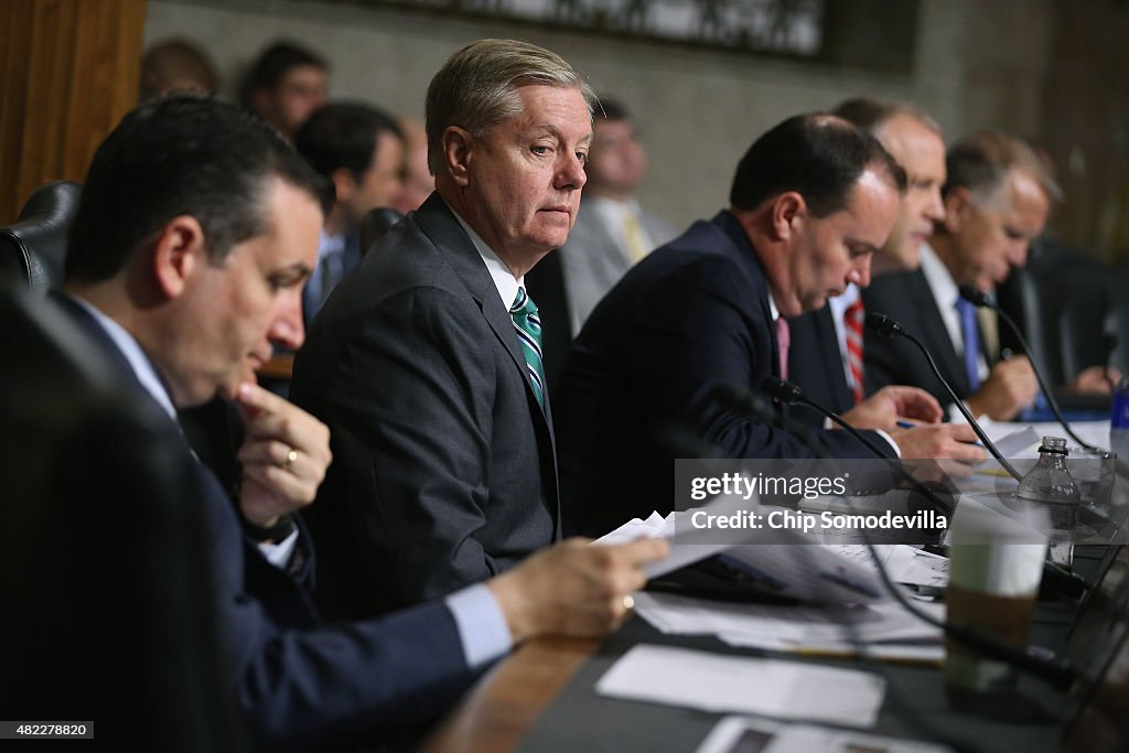 Top Administration Officials Testify To Senate Armed Services Committee Hearing On Military Balance In Mid East