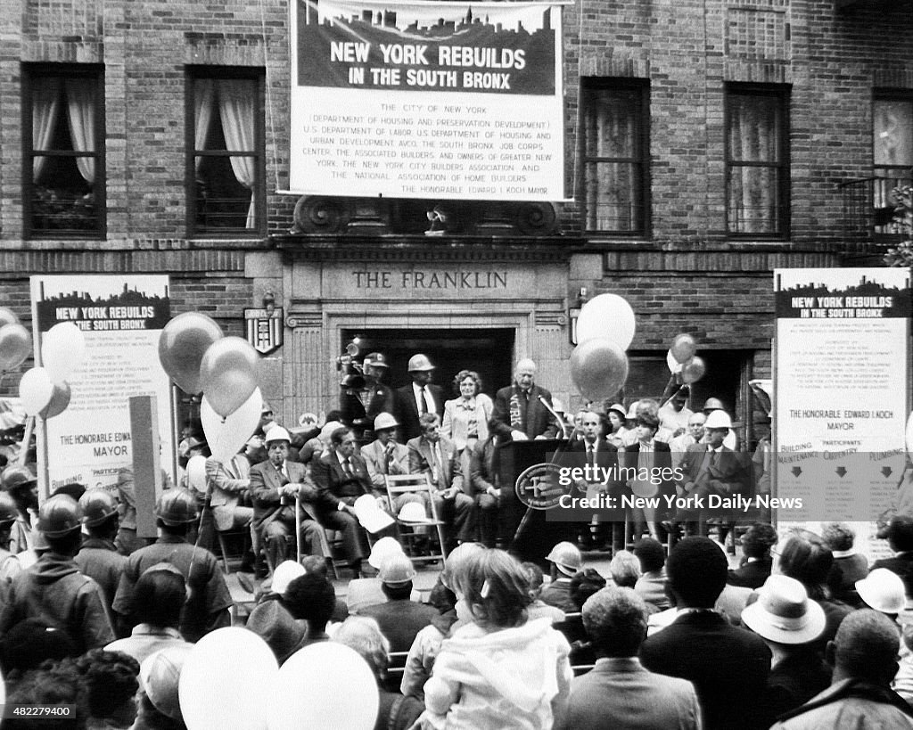 Mayor Ed Koch South Bronx