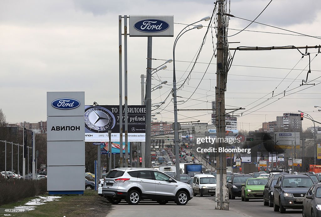 Ford Motor Co. Dealership As Economy Reduces Automobile Sales