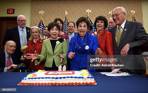 Former congressman John Dingell, Rep. Joseph Crowley , Rep. Debbie Dingell , Rep. Doris Matsui , Rep. Jan Schakowsky, Rep. Lucille Roybal-Allard ,...