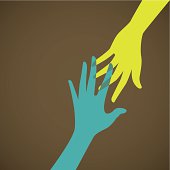 Helping hand, support, care or charity concept