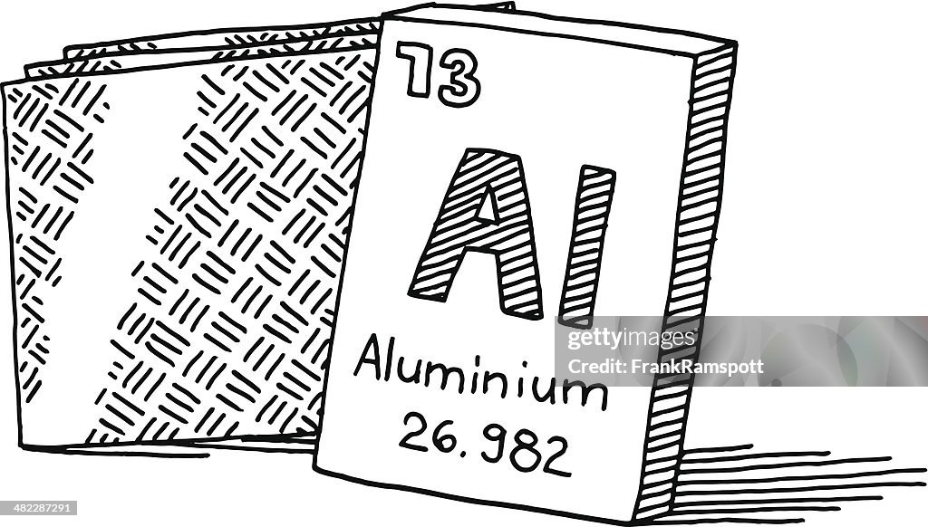 Aluminium Chemical Element Drawing