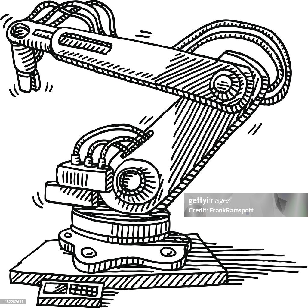 Industry Robot Drawing High-Res Vector Graphic - Getty Images