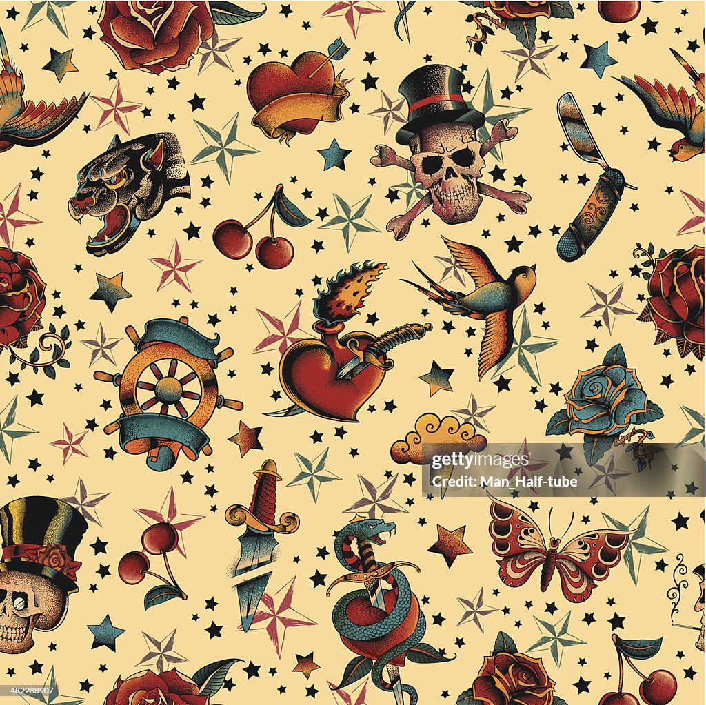 Tatouage seamless texture