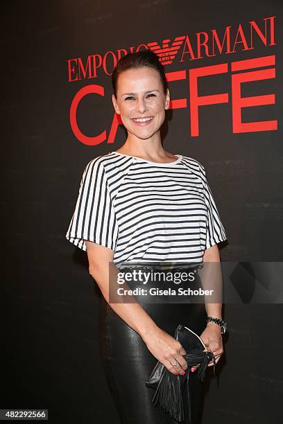 Nikita Stromberg during the Emporio Armani & Friends event at the Armani Caffe on July 29, 2015 in Munich, Germany.