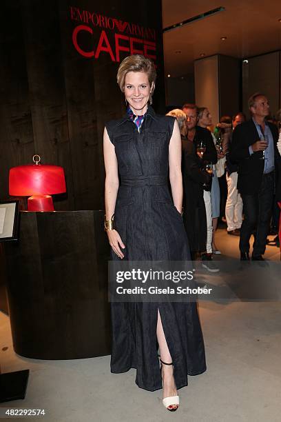 Isabelle, Minzi zu Hohenlohe-Jagstberg during the Emporio Armani & Friends event at the Armani Caffe on July 29, 2015 in Munich, Germany.