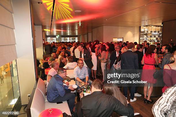 General view during the Emporio Armani & Friends event at the Armani Caffe on July 29, 2015 in Munich, Germany.