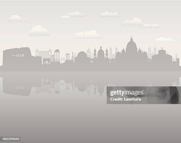 grey rome - trastevere stock illustrations