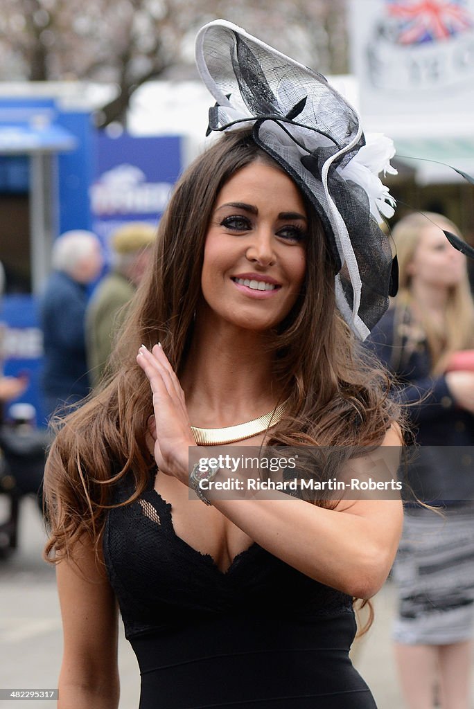 Fashion And Celebrities At Aintree - Day 1