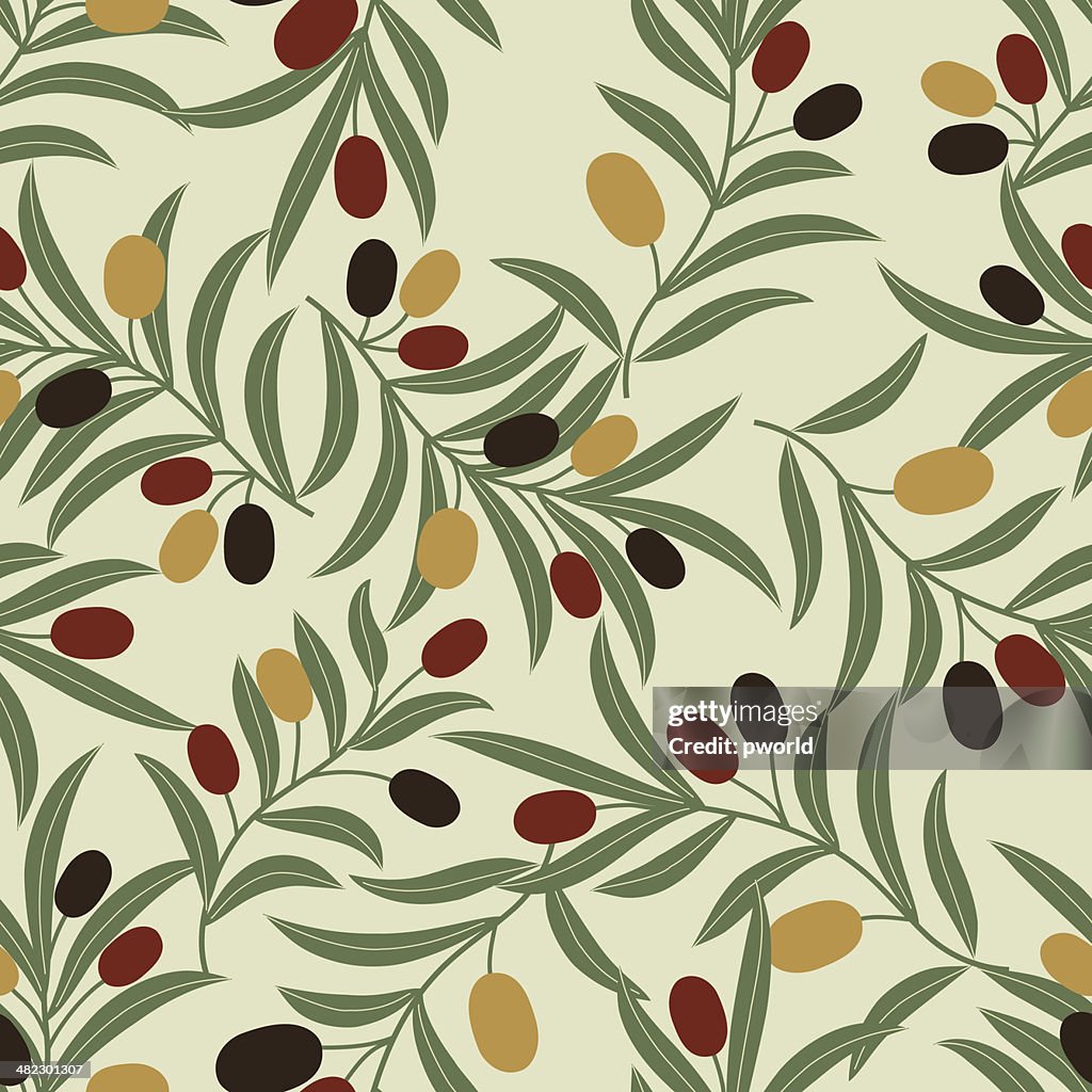 Single Repeat Pattern Olive Olive Pattern High-Res Vector Graphic - Getty Images