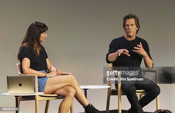 Actor Kevin Bacon attends the Apple Store Soho presents Meet the Filmmaker: Kevin Bacon, "Cop Car" at Apple Store Soho on July 29, 2015 in New York...