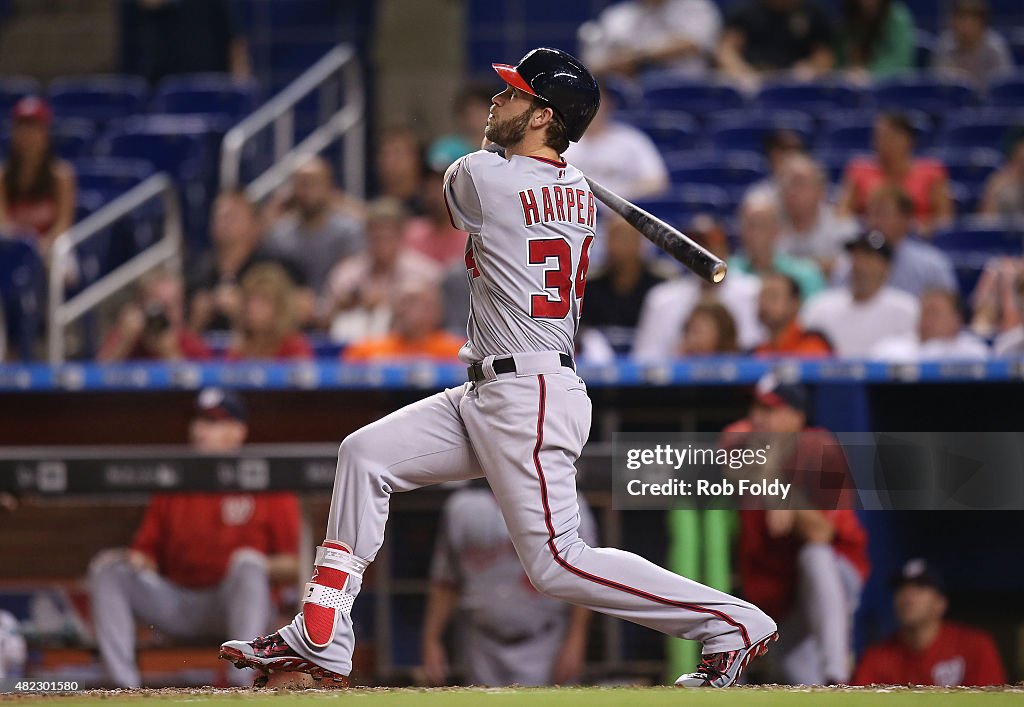 Washington Nationals v Miami Marlins