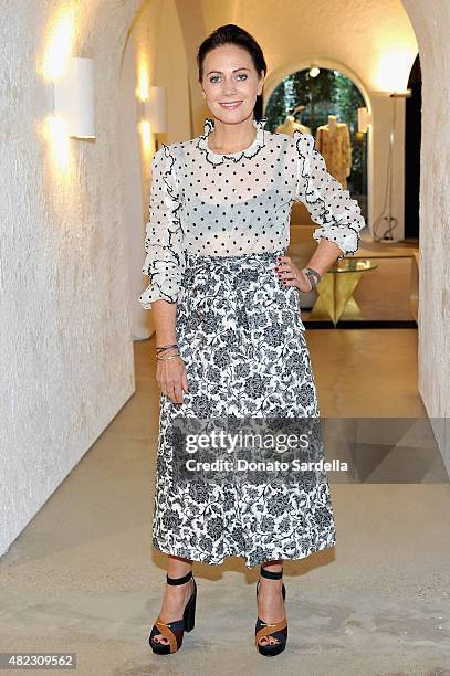 Nicky Zimmermann attends the opening of the ZIMMERMANN Melrose Place Flagship Store hosted by Nicky and Simone Zimmermann on July 29, 2015 in Los...