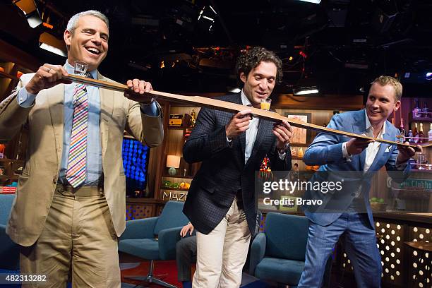 Pictured : Andy Cohen, Justin Fichelson and Andrew Greenwell --