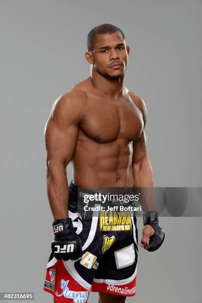 Alex Garcia poses for a portrait during a UFC photo session on March 12, 2014 in Dallas, Texas.