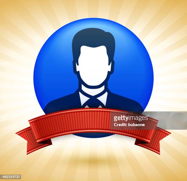 man role model and professional success - employee of the month stock illustrations