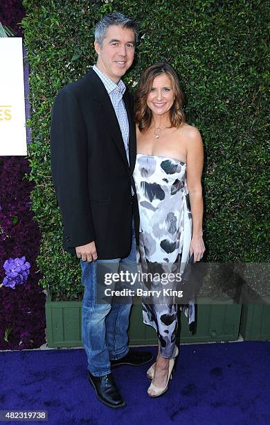 Actress Kellie Martin and husband Keith Christian attend the 2015 Summer TCA Tour - Hallmark Channel and Hallmark Movies And Mysteries on July 29,...