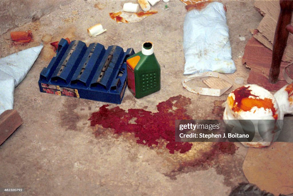 British paratroopers look through a police station torture...