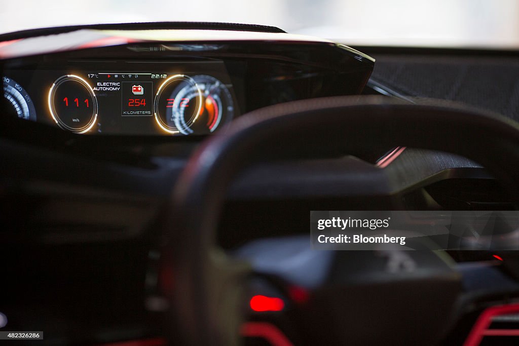 Inside A PSA Peugeot Citroen Showroom As First-Half Sales Grow