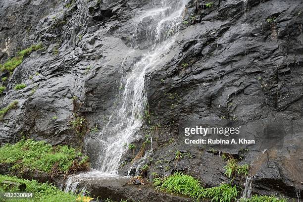 The Mumbai-Pune Expressway makes for a picturesque drive, replete with lush greens and waterfalls in the monsoon season on July 21, 2015 in Pune,...