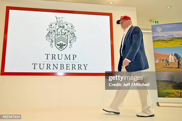 Republican Presidential Candidate Donald Trump Visits His Scottish Golf Course Republican Presidential Candidate Donald Trump Visits His Scottish Golf Course