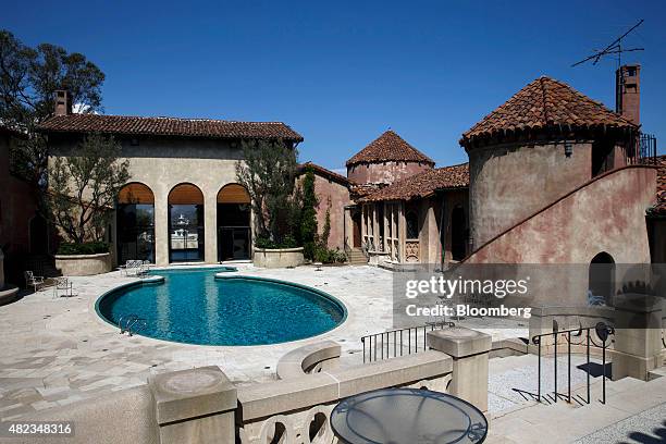 The swimming pool is seen outside the former home of Sisters of the Most Holy and Immaculate Heart of the Blessed Virgin Mary on Waverly Drive in the...