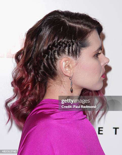 Actress / Model Kristina Coolish, hairstyle detail,attends the "I Am Chris Farley" Los Angeles Premiere at Linwood Dunn Theater at the Pickford...