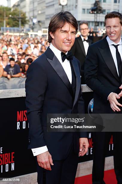 Tom Cruise attends the world premiere for the film 'Mission Impossible - Rogue Nation' at Staatsoper on July 23, 2015 in Vienna, Austria.