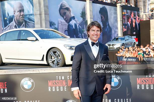 Tom Cruise attends the world premiere for the film 'Mission Impossible - Rogue Nation' at Staatsoper on July 23, 2015 in Vienna, Austria.