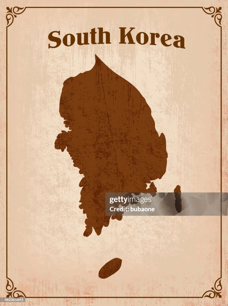 South Korea on royalty free vector Background