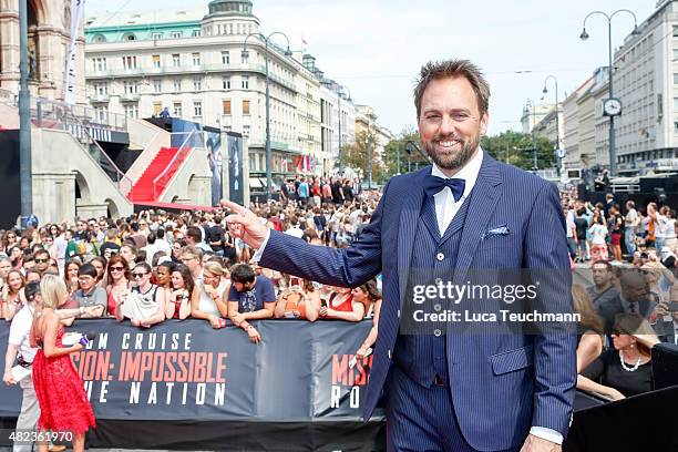 Steven Gaetjen attends the world premiere for the film 'Mission Impossible - Rogue Nation' at Staatsoper on July 23, 2015 in Vienna, Austria.