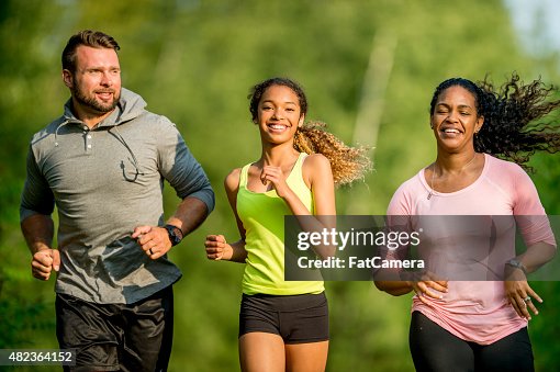 Distance Running Family Family Trail Running High-Res Stock Photo - Getty Images