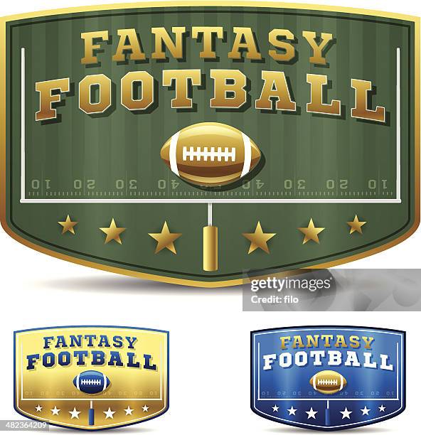 fantasy football - drive ball sports stock illustrations