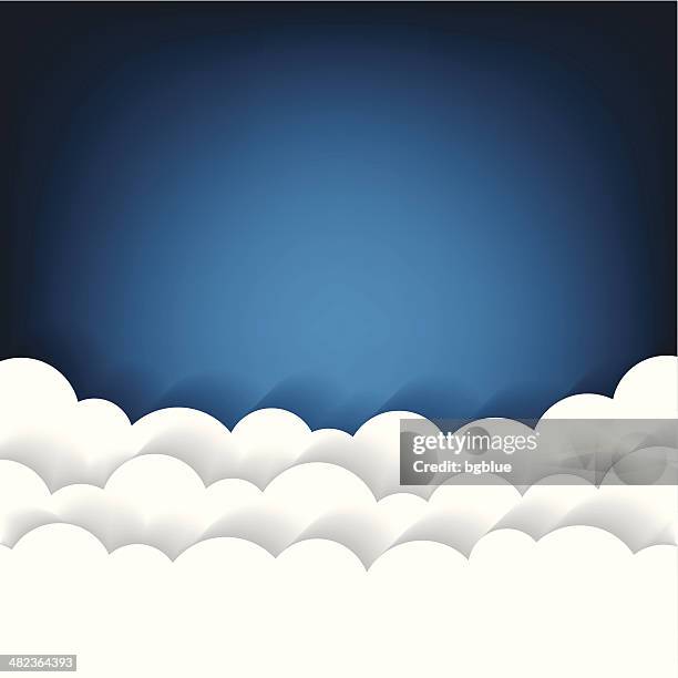 paper clouds background - ombre stock illustrations