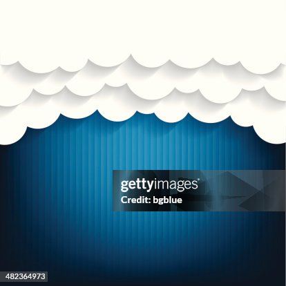 Paper clouds Background Paper clouds Background