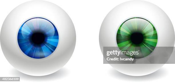 augapfel - eyeball stock-grafiken, -clipart, -cartoons und -symbole