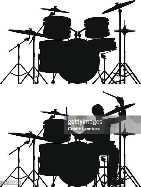 drums and drummer (each drum is moveable and complete) - drummer 幅插畫檔、美工圖案、卡通及圖標