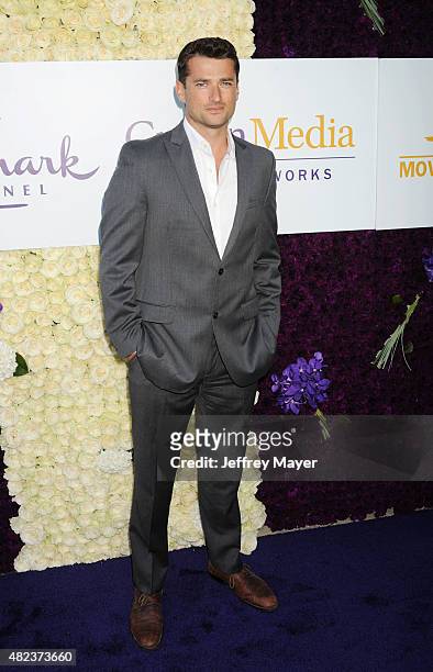 Actor Wes Brown attends the Summer TCA Tour - Hallmark Channel and Hallmark Movies And Mysteries at a private residence on July 29, 2015 in Beverly...