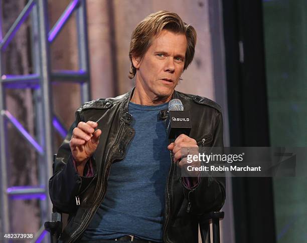 Kevin Bacon attends AOL BUILD Speaker Series Presents: "Cop Car" at AOL Studios In New York on July 30, 2015 in New York City.