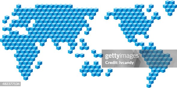 Cubes world map Cubes world map