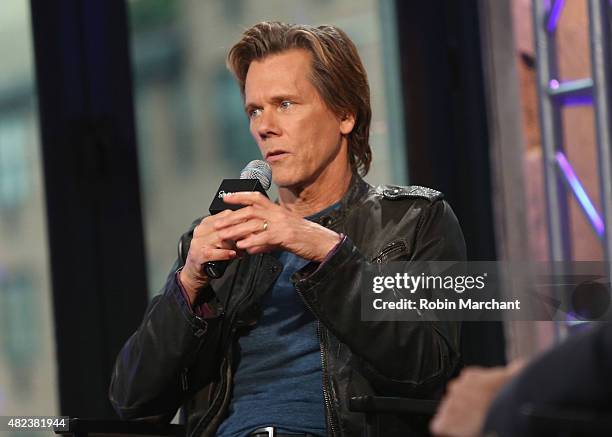 Kevin Bacon attends AOL BUILD Speaker Series Presents: "Cop Car" at AOL Studios In New York on July 30, 2015 in New York City.