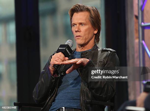 Kevin Bacon attends AOL BUILD Speaker Series Presents: "Cop Car" at AOL Studios In New York on July 30, 2015 in New York City.