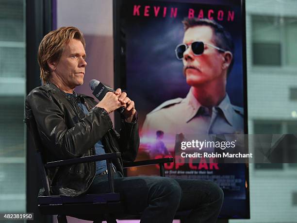 Kevin Bacon attends AOL BUILD Speaker Series Presents: "Cop Car" at AOL Studios In New York on July 30, 2015 in New York City.