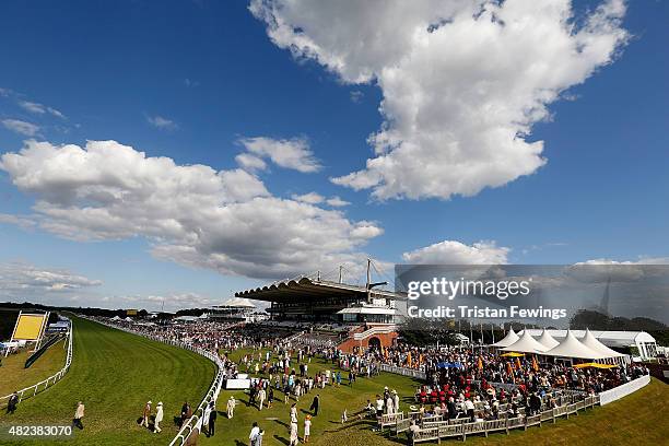 General views on day three of the Qatar Goodwood Festival at Goodwood Racecourse on July 30, 2015 in Chichester, England.