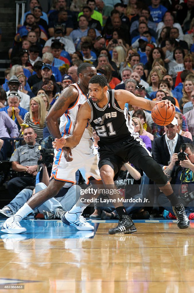 San Antonio Spurs v Oklahoma City Thunder