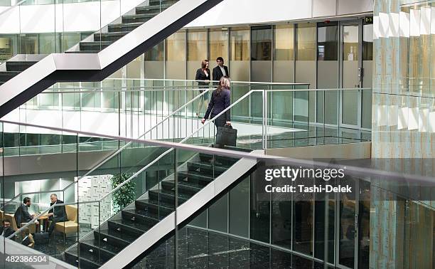 hall in the business center - public building stock pictures, royalty-free photos & images